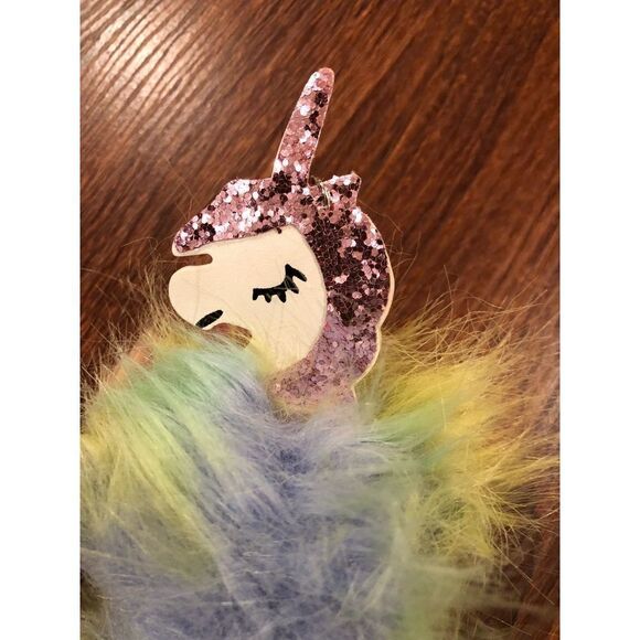 Unicorn keychain Pom Pom - Picture 1 of 2